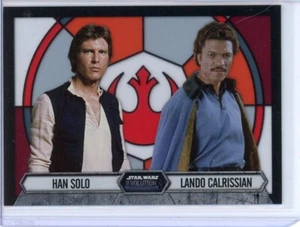 2016 Star Wars Evolution HAN SOLO & LANDO CALRISSIAN Stained Glass Insert #2 - Picture 1 of 1