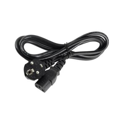 IEC MAINS POWER CABLE, EU 2 PIN EURO PLUG, 1.5 METER - Image 1 of 2