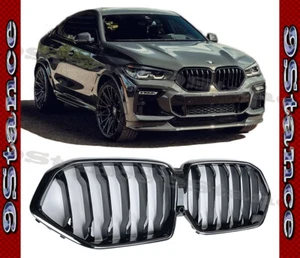 PIANO BLACK FRONT KIDNEY GRILLE SINGLE SLANT FOR NEW G06 X6 2019 2020 2021 BMW - Picture 1 of 5