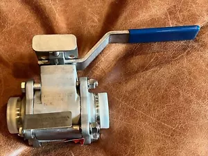 PBM SIHFG8FGX 1-1/2" 316L Kugelhahn Teflondichtungen TC Anschluss abschließbar NEU - Bild 1 von 7