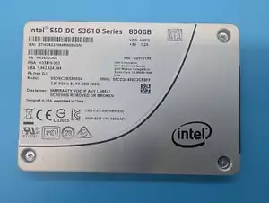 INTEL DC S3610 800GB 6G 2.5" MLC SATA SOLID STATE DRIVE 95% Health - Picture 1 of 1