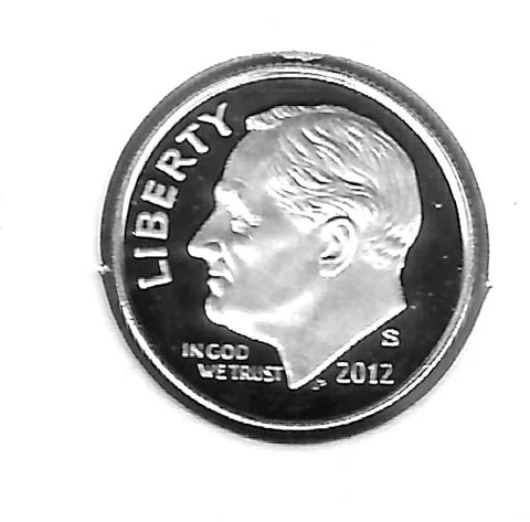 2012-S Silver Roosevelt Dime Proof Cover