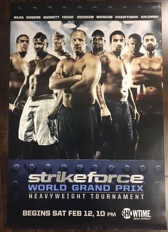 Strikeforce Heavyweight Grand Prix Poster, Alistair Overeem, UFC, Not Mint Cover