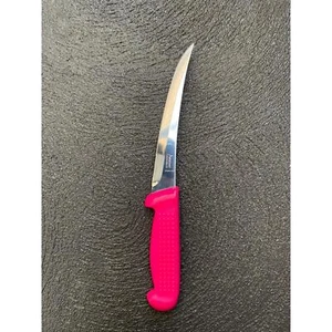 New Diekensen Butchers Knife Curved Boning Knife 6'' Narrow Stiff Blades Pink - Picture 1 of 8