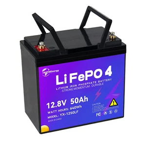 12V 50Ah LiFePO4 Lithium Battery Pack for Deep Cycle RV Marine Solar System 50A - Picture 1 of 9