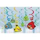 Angry Birds Swirl Foil Decorations Party 12 Pieces