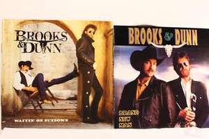 2 CDs by BROOKS & DUNN "WAITIN ON SUNDOWN"&"BRAND NEW MAN"(2 CDs) VG Cnd ShipFre - Picture 1 of 5