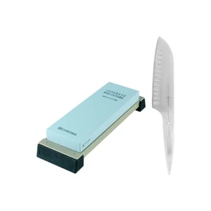 Chroma type 301 Messerset: Santoku Kullen P-21 + Schleifstein ST-1000 - Bild 1 von 6