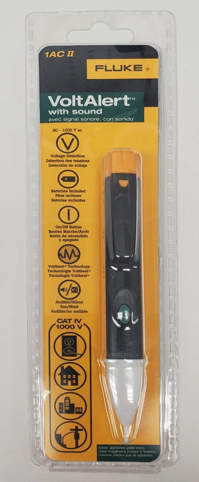 Fluke 1AC-C2 II VoltAlert Non-contact 90~1000V AC Voltage Detector Tester - Image 1 of 1