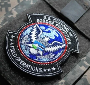 SECURITY CUSTOMS 'N BORDER PROTECTION HOMELAND FIELD OPERATIONS vêlkrö ¾ PATCH - Picture 1 of 14