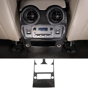 Carbon Fiber Rear Air Condition Outlet Panel Sticker Trim For Hummer H2 2003-07 - Picture 1 of 12
