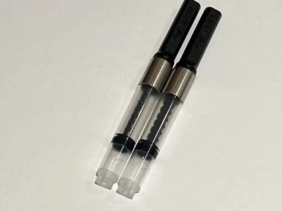 2pk JINHAO Fountain Pen Converter Bottled Ink 2.6mm bore International Cartridge