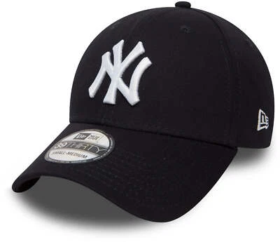 New York Yankees New Era 39Thirty League Basic Navy Elasticizzato Baseball Cap - Immagine 1 di 4