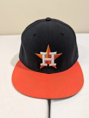 De colección Houston Astros New Era Gorra Sombrero Para Hombre Talla 7 5/8 Negro EE. UU. DE COLECCIÓN NUEVO SIN ETIQUETAS NUEVO Foto 1 de 4