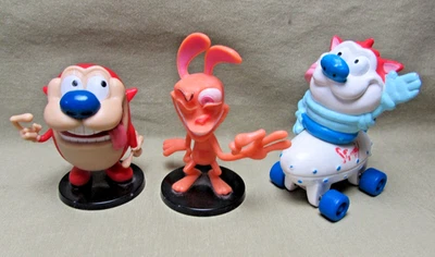 Lote de mini figuras de PVC REN HOEK & STIMPY 1994 Hardees 2020 Viacom y Nickelodeon Foto 1 de 4