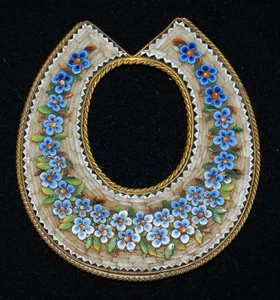 ANTIQUE Micro Mosaic Frame Art Nouveau Made in Italy 1890's RARE FIND! - Picture 1 of 6