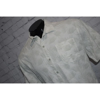 Camisa Nat Nast Hawaiana Mezcla Seda Para Hombre Talla Grande Tropical Verde Floral Foto 1 de 4