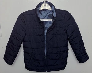 Kinder Jungen GAP Wende Steppjacke blau/camo Größe M - Bild 1 von 5