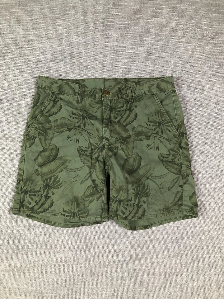 Pantalones Cortos Levis Para Mujer Estampado de 30 Hojas Frente Plano Informales Patrón de Verano Mezcla de Algodón Foto 1 de 4