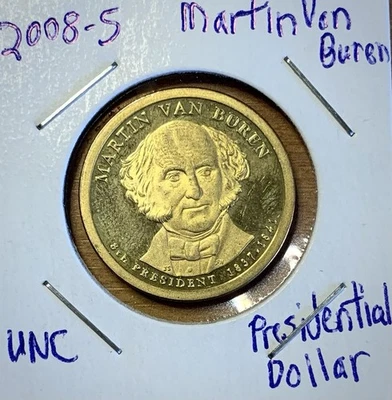 2008-S Martin Van Buren Presidential Dollar Uncirculated Proof-Like Sleeved - Image 1 of 4