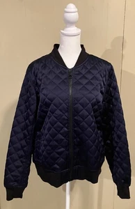 Chaqueta Bomber Tory Burch Deportiva Acolchada Satinada Mediana M Usada en Excelente Condición - Imagen 1 de 5