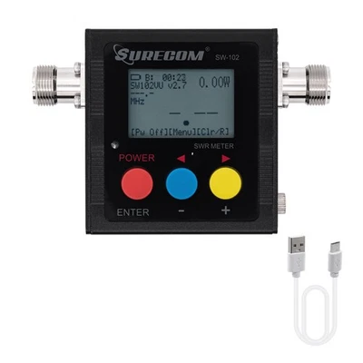 Gam3Gear SW-102S SO239 连接器数字 VHF UHF 125-525MHz 功率和 SWR 计量器 — 第 1/4 张图片