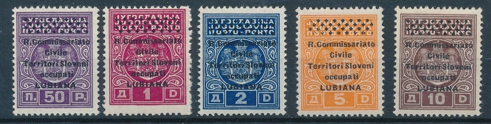1941 LUBIANA OCCUPAZIONE SEGNATASSE 5  FRANCOBOLLI MLH   F/5367 - Изображение 1 из 1