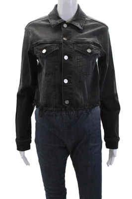 Chaqueta Kendall & Kylie Mujer Algodón Manga Larga Forrada Botón Negra Talla XXS Foto 1 de 4