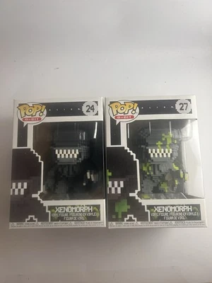Funko Pop! Bundle 8-Bit: Alien - Xenomorph #24 ,27 (Bloody Variant) + Protector - image 1 of 4
