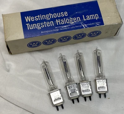 (LOT of 5) Westinghouse Tungsten Halogen Lamp Bulb FEL 1000W 120V USA - Image 1 of 4
