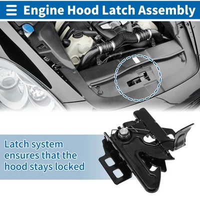 Hood Latch Assembly for Chevrolet Express 1500 2003-2014  No.15873422 1 Pc Foto 1 de 4