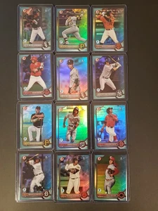 2022 Bowman 1st Blue Sky Foil Lot 12 Cards - Picture 1 of 13