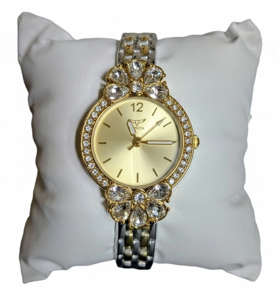 Reloj para mujer Invicta Wildflower - 30 mm, plateado, oro rosa Foto 1 de 3