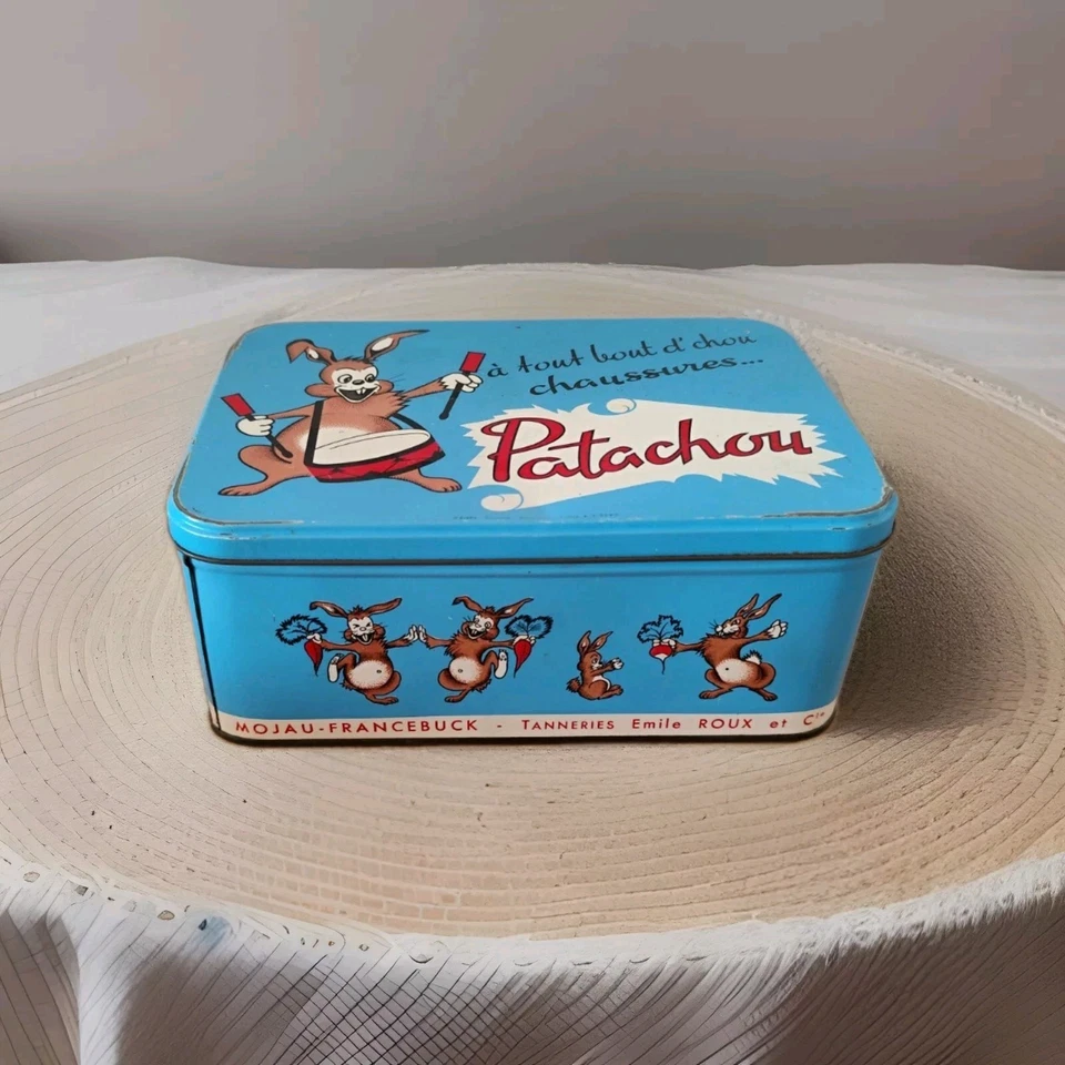 Boîte Publicitaire - Patachou - Tôle lithographiée - Lapin - Photo 1/4