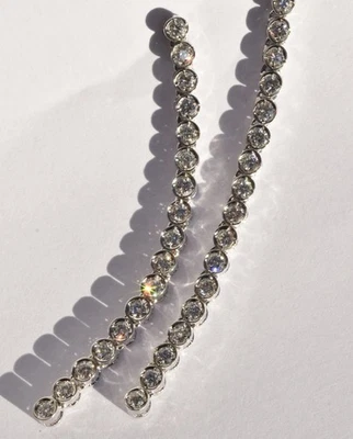 Diamond drop earrings 18k 1.30 carat - Image 1 of 4