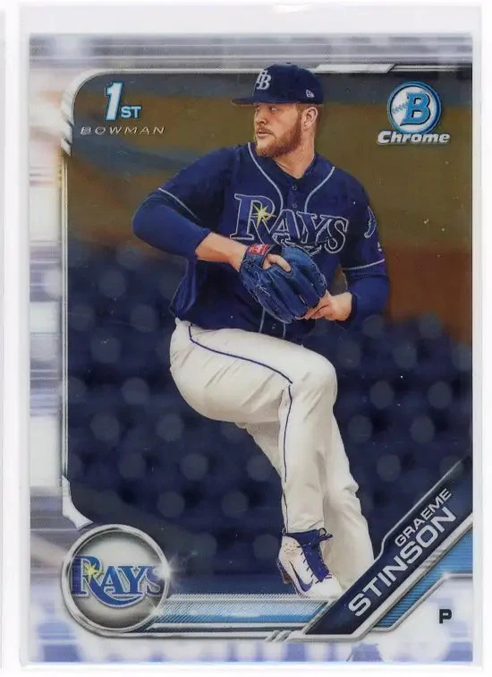 2019 Bowman Draft Graeme Stinson 1st Chrome Tampa Bay Rays - Image 1 of 1