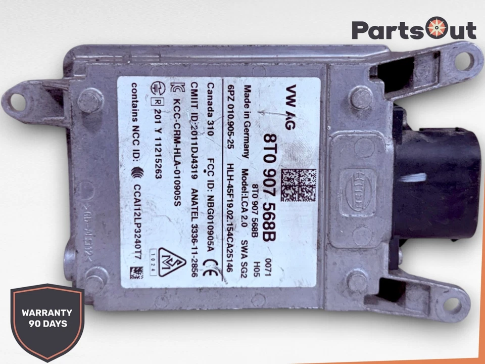 Sensor radar punto ciego asistente carril trasero izquierdo audi s5 8t0907568b fabricante de equipos originales Foto 1 de 4