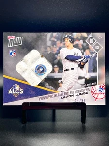 2017 Topps Now #770A Aaron Judge ALCS GAME USED BASE RELIC /99 Rookie RC Yankees - Picture 1 of 2