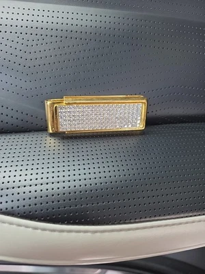 Full Pavé Diamond 14K Yellow Gold Over Money Clip For Men/Women/ For Unisex 1PC - Image 1 of 4
