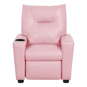 Perline 23 Zoll W Rosa PVC Stoff Kinder Relaxsessel mit Getränkehalter - Bild 1 von 3