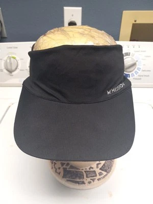 Visera elástica Mission Cooling-ligera banda antideslizante negra Foto 1 de 4