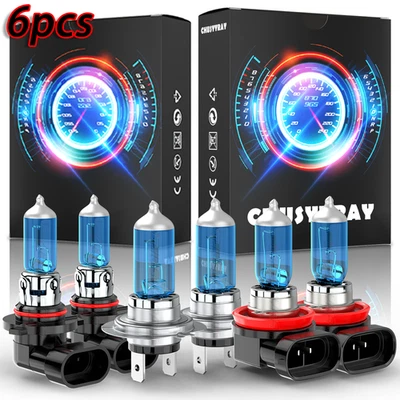 Faro halógeno 6X haz alto bajo + luz antiniebla 5000K para Subaru Legacy 2010-2014 Foto 1 de 4