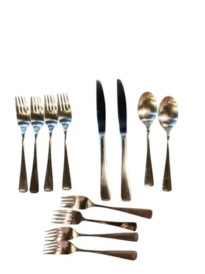 oneida community stainless flatware Unknown Pattern Extras MCM Style - Image 1 of 2