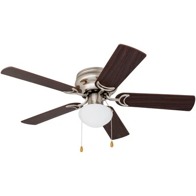 42 Inch Indoor Ceiling Fan with Light and Pull Chains for Small Rooms - Image 1 of 4