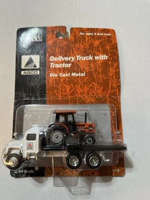 Ertl 1:64  AGCO Delivery Truck w/ AGCO Allis 6670 Tractor #7072 NIP - Image 1 of 4