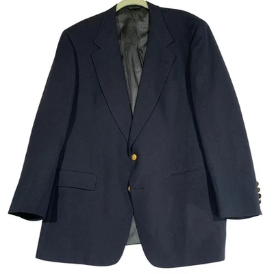 Темно-синий Blazer золотой кнопки сшитый в США классический стиль - Изображение 1 из 4