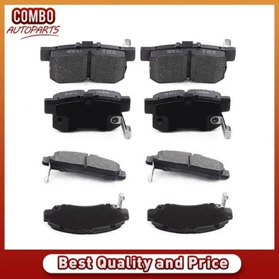 Front Rear Disc Brake Pads Set for 2000 2001 2002 2003 2004 1999 Acura RL - Image 1 of 4