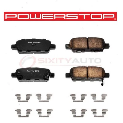 PowerStop Rear Disc Brake Pad & Hardware Kit for 2006-2009 Infiniti M45 - bi Foto 1 de 4