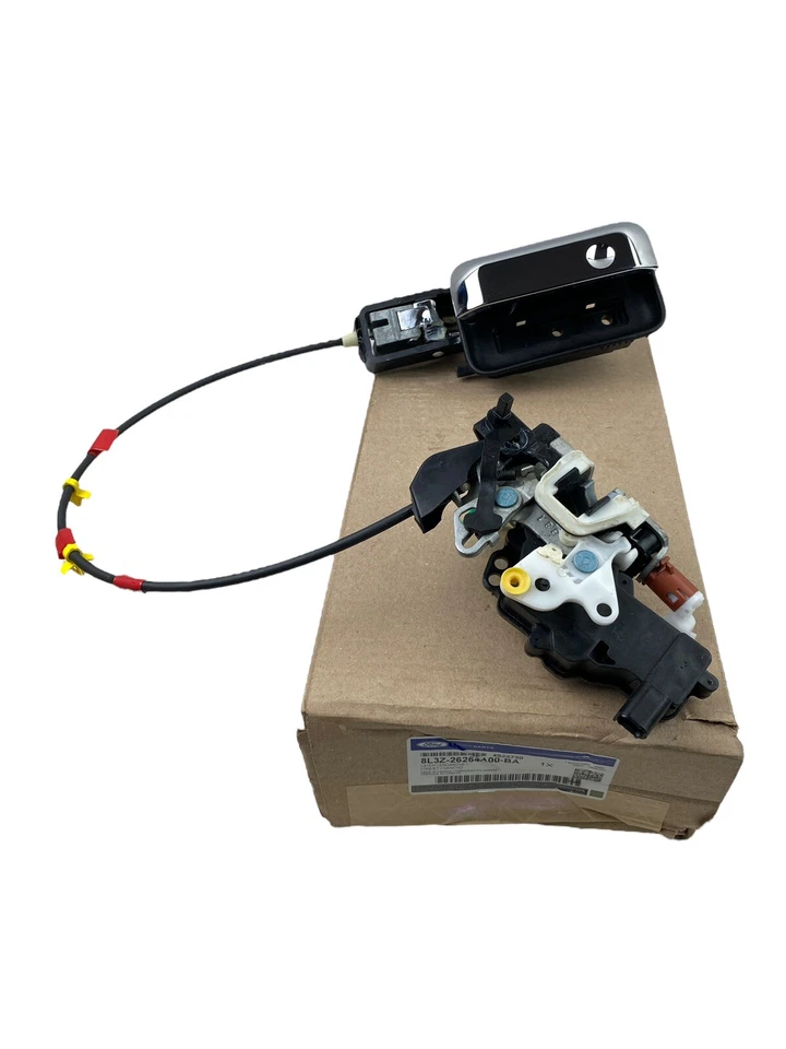 Conjunto de manija y cerradura de puerta de pasajero trasero genuino Ford OEM 2004-2008 F-150 RH Foto 1 de 4