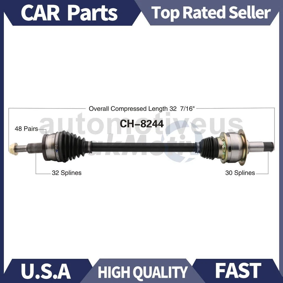 Eje trasero derecho CV 1x TrakMotive para Dodge Challenger 2011 2012 Foto 1 de 1